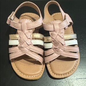 Pink Braided Sandals for Kids